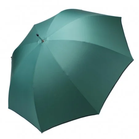 Klassischer Regenschirm in Golfgrün, seitlich zu öffnen