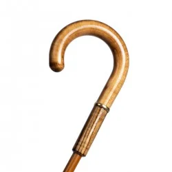 Holzgriff und vergoldeter Ring