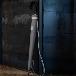 Umbrella cane stored in a leather sheath Taupe Tangon