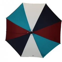 Parapluie Enfant bleu, bordeaux et blanc, de face