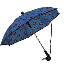 Parapluie Enfant bleu avec motif clown, ouvert