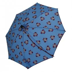 Parapluie Enfant bleu avec motif clown, de côté