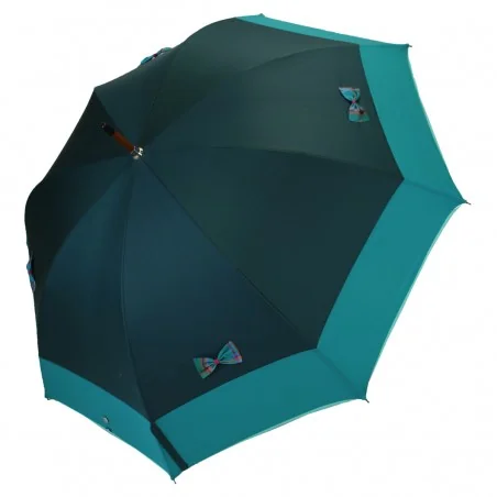 Parapluie canne vert à...