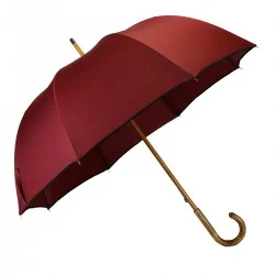 Grand parapluie Bordeaux, ouvert de face