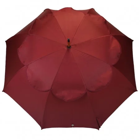 Windproof-Stockschirm Bordeaux, geöffnet