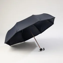 Mini umbrella in navy blue, opens from the front