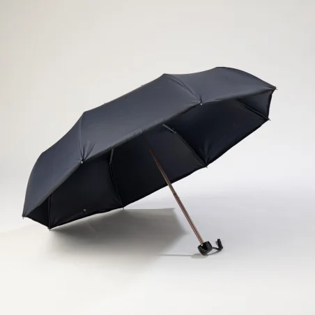 Mini umbrella in navy blue, opens from the front