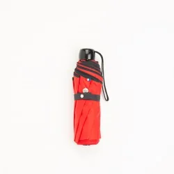 mini red umbrella, closed