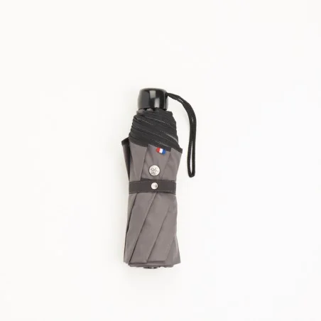 mini grey umbrella, closed