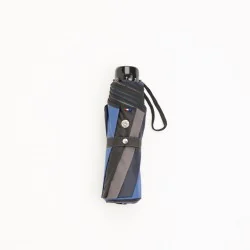Mini umbrella, blue, folded