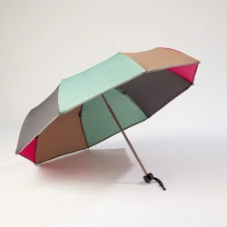 mini parapluie multicolore ouvert de face