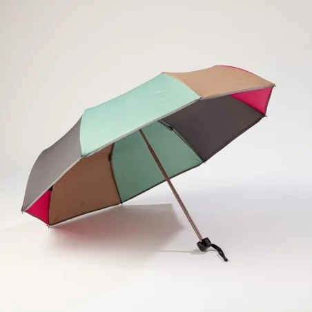mini parapluie multicolore ouvert de face