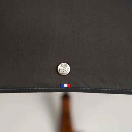 mini black and khaki umbrella with zoom