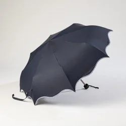 mini parapluie bleu vague ouvert de coté