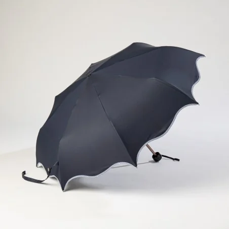 mini parapluie bleu vague ouvert de coté