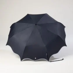 mini blue wave umbrella open