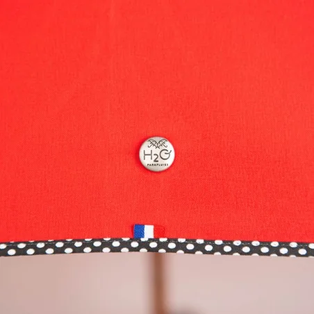 Mini parapluie rouge détail