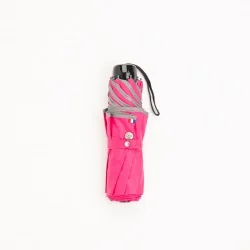 Mini parapluie rose vague fermé