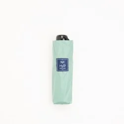 Mini umbrella Wave seafoam green in its case
