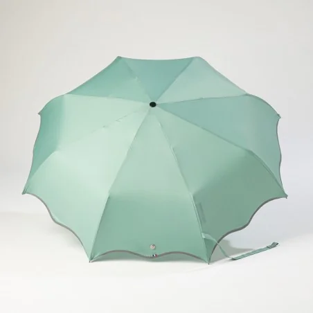 Mini-Regenschirm seegrün geöffnet