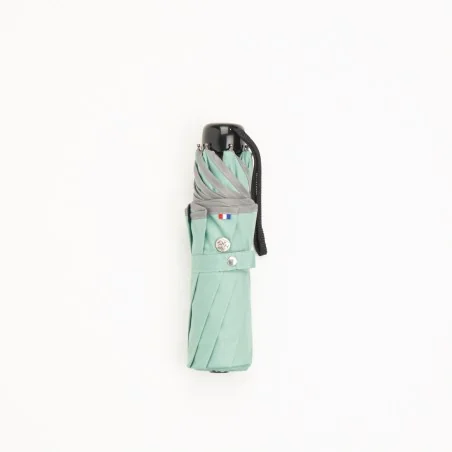 Mini umbrella Wave seafoam green closed