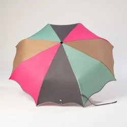 Mini multicoloured wave umbrella, open