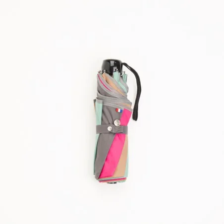 Mini multicoloured wave umbrella, closed
