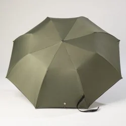 parapluie pliant kaki ouvert