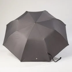Grey folding umbrella open
