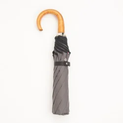 Grey folding umbrella, closed