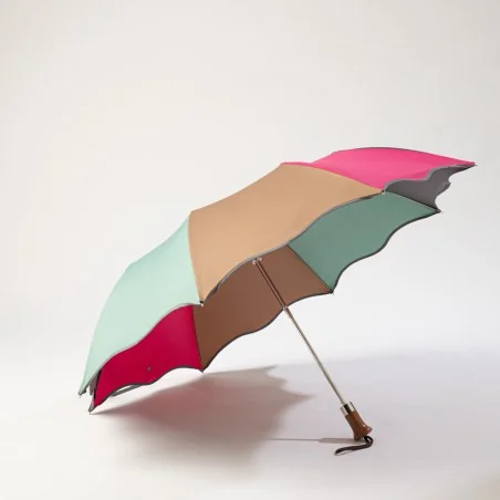 parapluie pliant multicolore ouvert de face