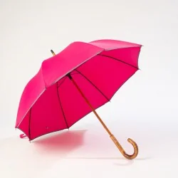 Pink city umbrella, front opening