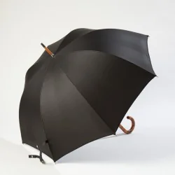 Black Walking Umbrella, side opening