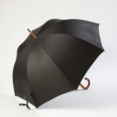 Black Walking Umbrella, side opening