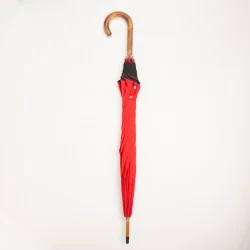 Red Walking Umbrella, closed