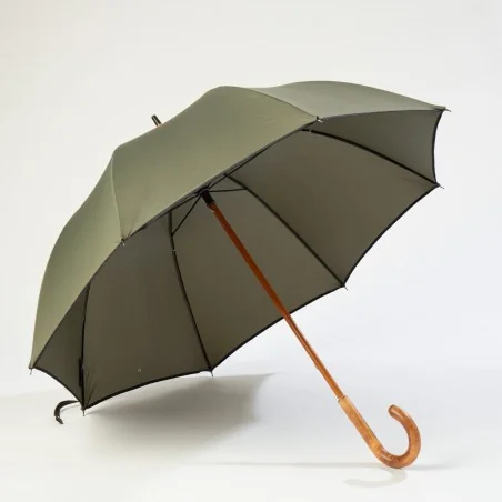 Stockschirm Khaki, von vorne geöffnet