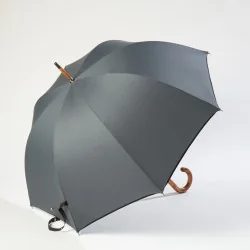 Grey Walking Umbrella, side opening