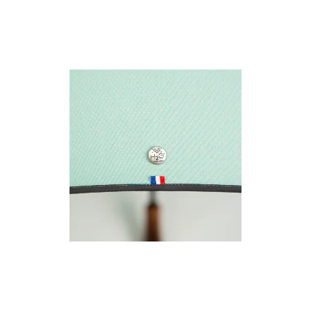 Seafoam green walking umbrella, detail