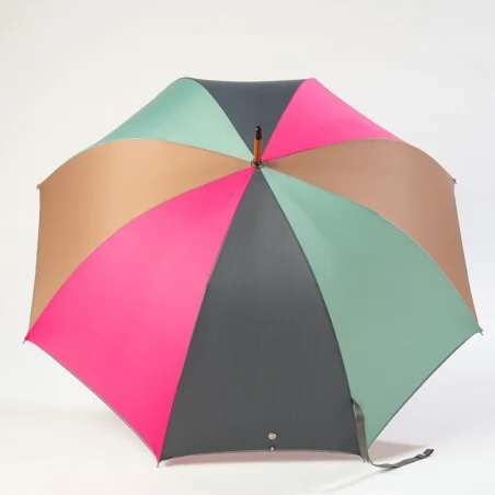 Parapluie canne multicolore, ouvert
