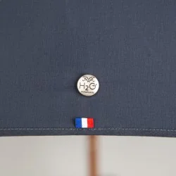 Parapluie Canne Bleu et marron, détail