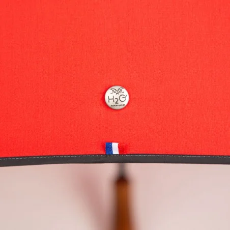 Roter, windproof-Stockschirm, Detailansicht