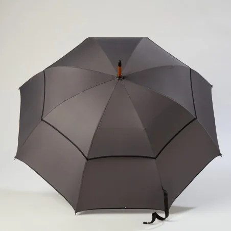 Windproof umbrella Grey, open