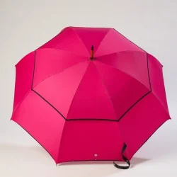 Parapluie anti retournement Rose, ouvert