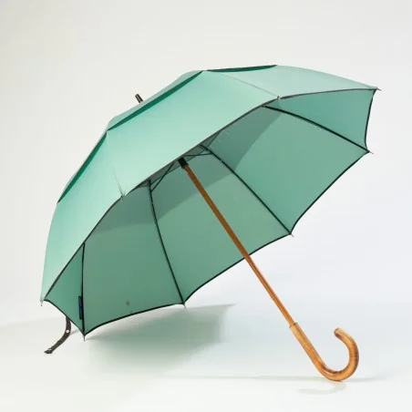 Seegrün-Windproof-Stockschirm, vorne offen
