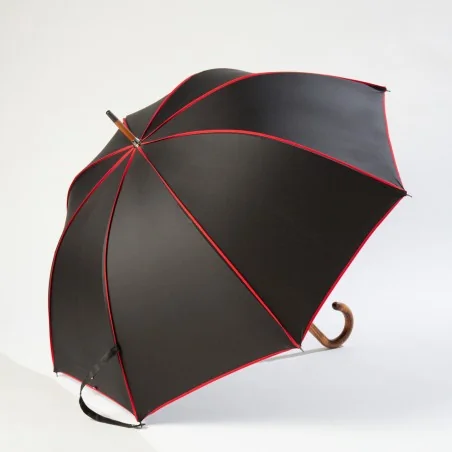 Parapluie Canne Noir gansé...