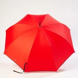 Parapluie automatique rouge, ouvert