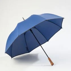 Automatic umbrella in french blue, opens from the front