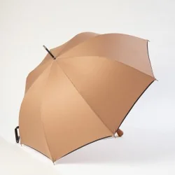 Automatischer Regenschirm, braun, seitlich öffnend