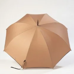Automatic brown umbrella, open