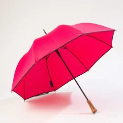 Pink automatic umbrella, opens from the front